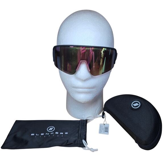New Blenders Eyewear Eclipse X2: Miss Hannah Matte Black/Polarized Pink W/ Case main image 5